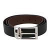 Montblanc Reversible Leather Belt with Palladium Pin Buckle