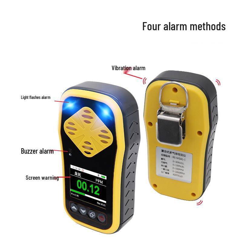 Portable Handheld Ozone Detector: 4-in-1 Gas Concentration Tester