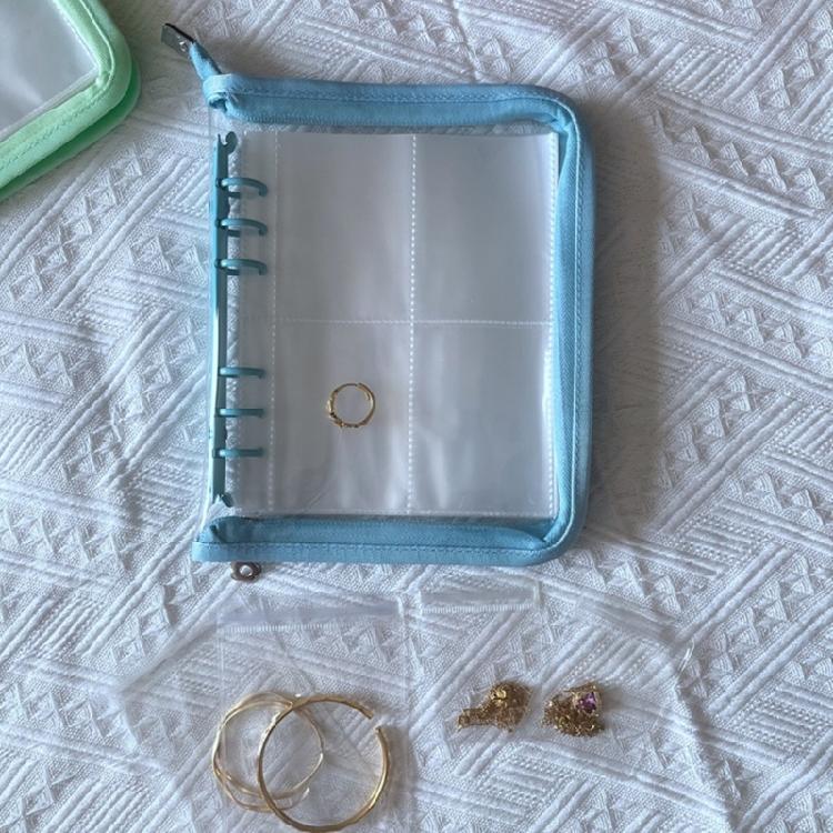 Anti-oxidation Jewelry Organizer Album Earrings Storage Booklet Transparent Necklace Bracelet Rings Holder Case Pouch