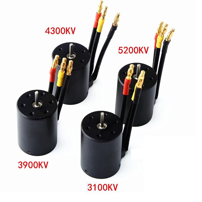 Motor RC Impermeabil 3650 3100KV 3900KV 4300KV KV5200 Motor Fără Perii cu Placă de Programare ESC 60A Combo pentru Mașină Camion Jucărie RC 1/10