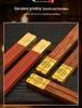 10 Pairs Rosewood Chopsticks: Gift Set, Non-Slip, Heat-Resistant, Unlacquered Solid Wood for Home & Commercial Use