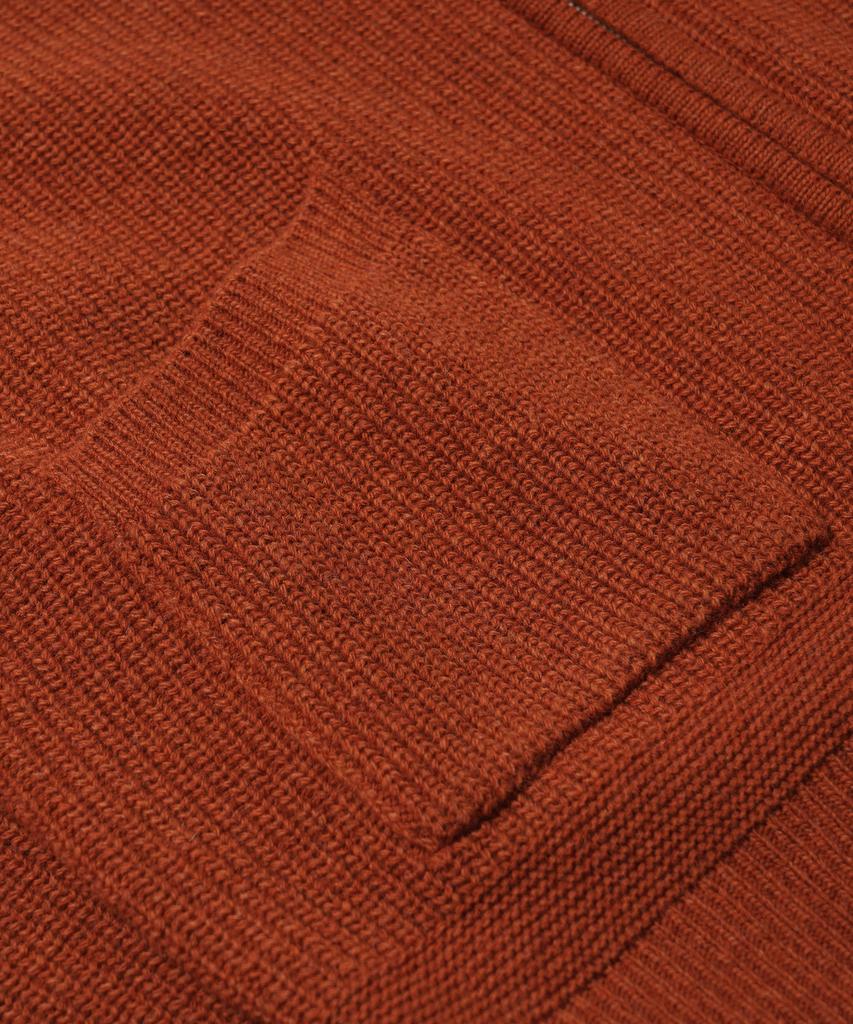 Frizmworks Wool Deck Zip Up Cardigan _ Brick