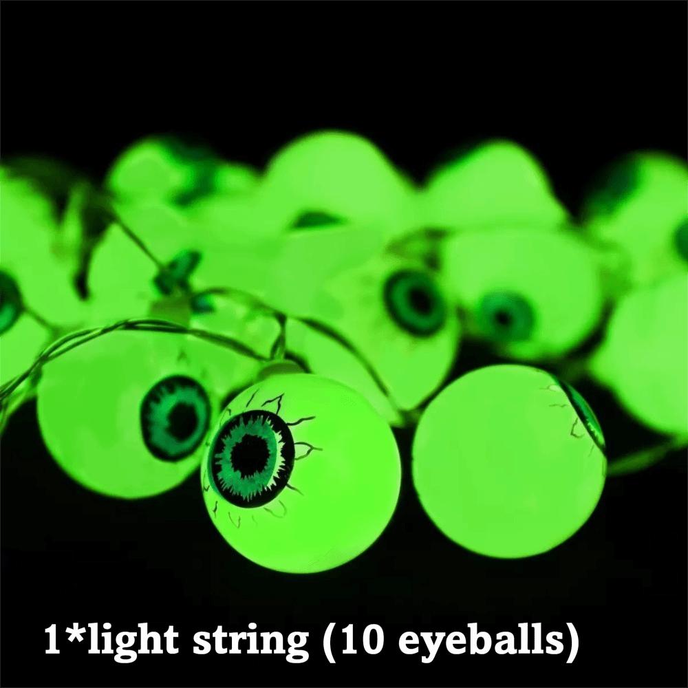 Ten Eyeball String Lights Simulation Glowing Eyeball Hanging Lamp Luminous Eyeballs Halloween