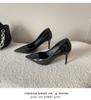 Foreign trade large size high heels women's sexy stiletto temperament versatile black professional work shoes single shoes women's shoes
