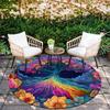Tree of Life pattern round rug,Carpet Rug for Living Room Bedroom Sofa Playroom Decor,Non-slip Floor Mat,Holiday Gifts and Birthday Gifts.
