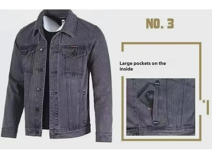 2024 Men's Korean Style Denim Jacket: Versatile Spring/Autumn Casual Wear for Youth