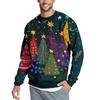 Christmas Print Loose Men's Hoodie