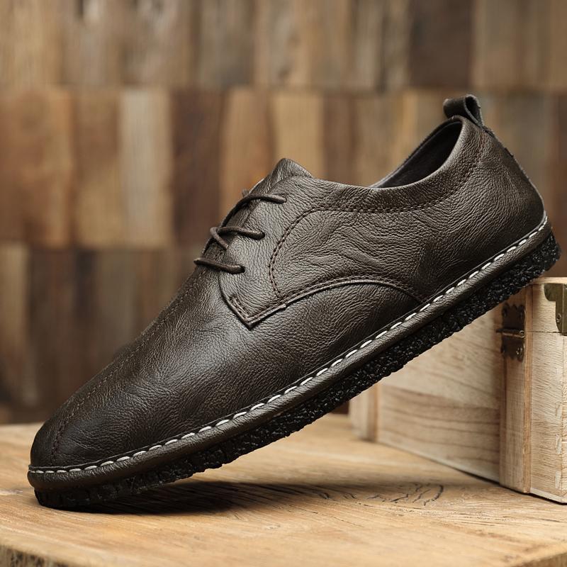 Classic Oxford Shoes British Style Handcrafted Soles Men's Genuine Leather Shoes Lightweight Breathable Men's Formal Shoes