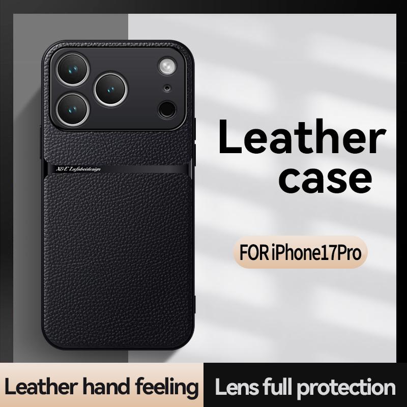 Luxury Shockproof Leather Case Coque For iPhone 17 17 Air 17 Pro Max Plus Magnet Shell Phone Case for iPhone 17Pro Back Cover