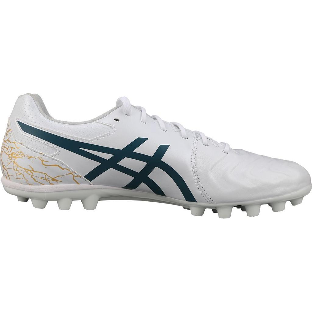 Asics Ds Light Series Ag Round Toe Lace-Up Ag (Rubber Short Stud) Soccer Shoes Men Soccer Shoes White Green 1103A032-105