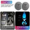 Car LED Luminous Water Cup Pads Auto Coaster Mats for Tesla Model Y Model 3 Model S Model X Auto Accessories