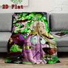 Courage the Cowardly Dog 2D Flat Pattern Flannel Blanket High quality All Seasons Warmth and Comfort Perfect for Christmas Gifts.SMT0917204