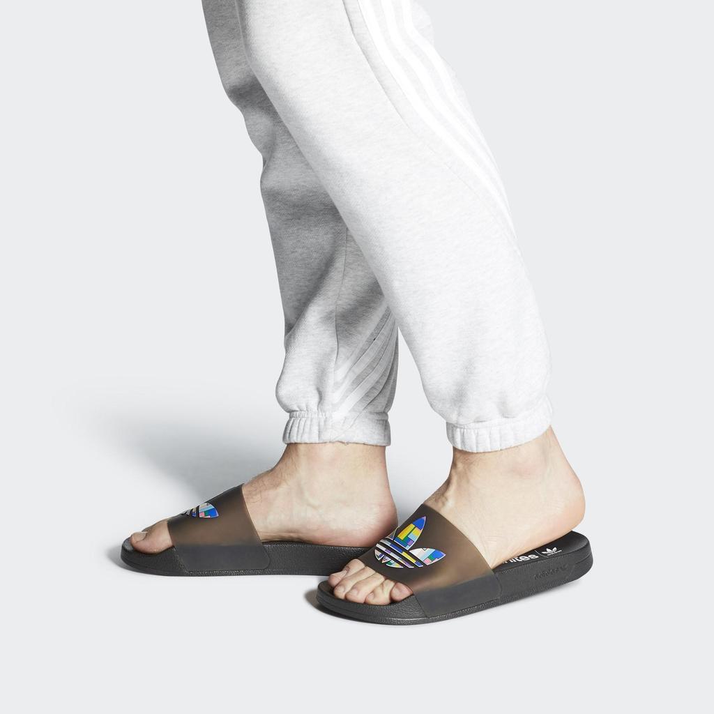 adidas Adilette Badeschuhe 'Pride - Core Black' Herren FY9017