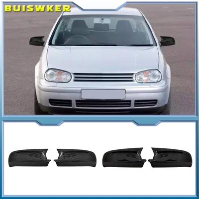 Bat Seitenspiegelabdeckung für Golf 4 Bora A4 MK4 VW 1999-2006 GTI R32 Autozubehör Glänzend Klavierlack Schwarz Tuning Auto Sport