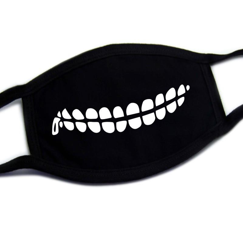 European-American Cute & Funny Halloween Printed Cotton Face Mask for Adults, Dustproof.