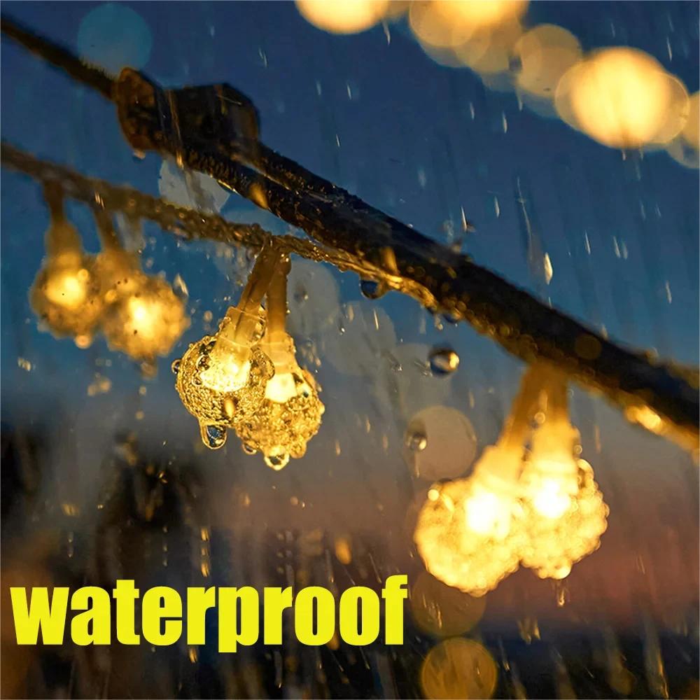 USBBattery 6M Power Ball LED String Lights Garland Lights Waterproof Outdoor Lamp Wedding Garden Fairy Lights Christmas Decor