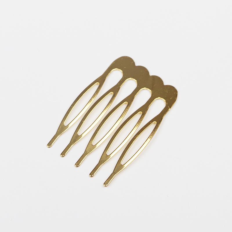 10Pcs 5-22 Teeth Black Side Combs Metal Hair Hairpin Clips Women DIY Jewelry Making Wedding Hair Comb Headwear Accessories