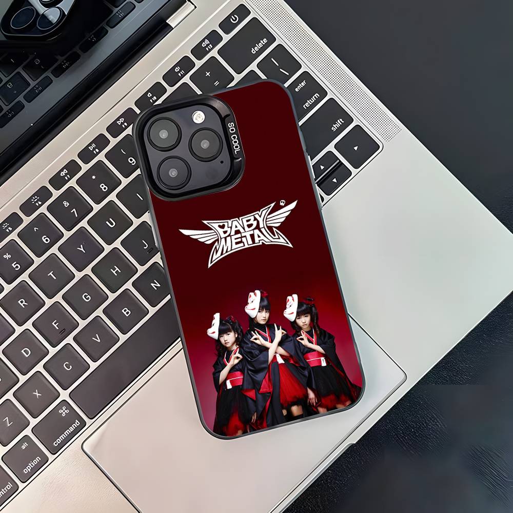 

B- BABYMETAL R-Rock Band Black Matte Shockproof CoverPhone Case For iPhone 17,16,15,14,13,12,11,Pro,Max,Plus iPhone17