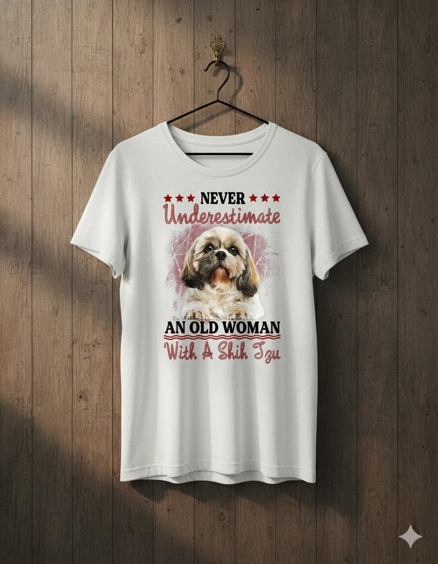 Unisex Adult Funny Graphic Never derestimate an Old Woman With a Sh... XXXXL