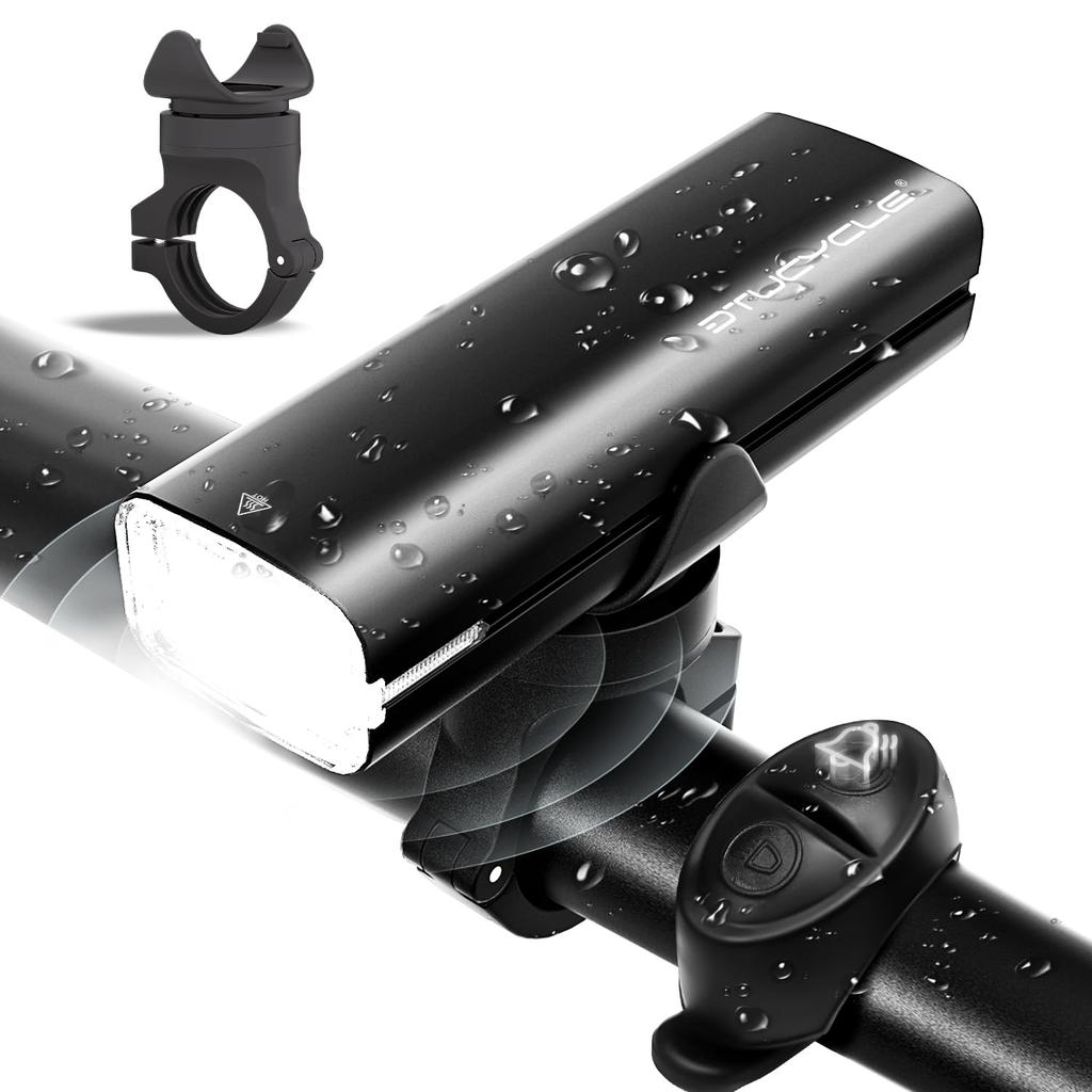 For 2025 Ultra Rechargeable Bicycle Light Horn Road Bike 5000mAh Ultra 1500 IPX7 Battery Level Easy Disaster Night Power Mountain Emergency Can Also