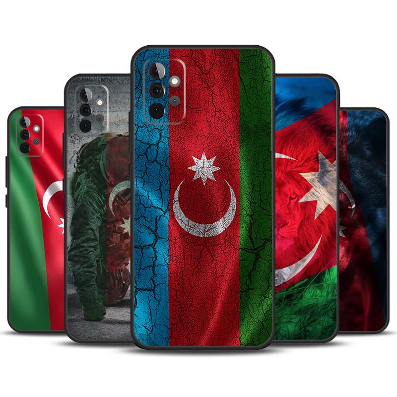 Azerbaijan Flag Cover For Samsung Galaxy A53 A33 A52 A32 A22 A12 A13 A23 A51 A71 A14 A34 A54 A15 A25 Case