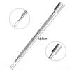 Dual-Use Stainless Steel Manicure Set: Double-Ended Dead Skin Pusher & Gel Polish Remover