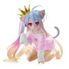 10Cm No Game No Life Anime Figure Desktop Cute Cat Ear Shiro Action Figure Room Decorations Pvc Adult Collection Model Doll Toys