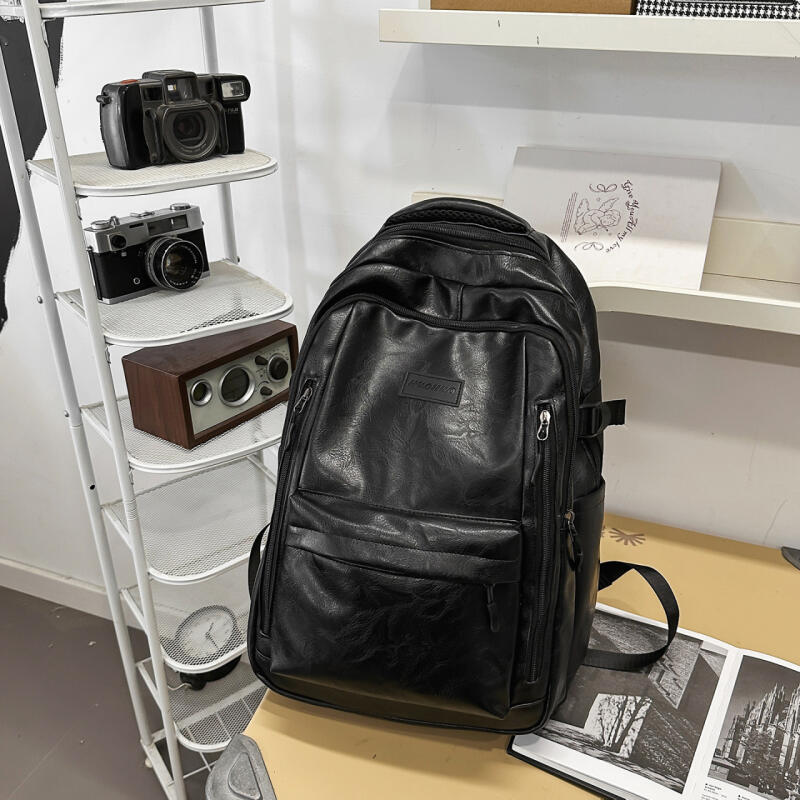 PU Backpack Large Capacity Water-repellent Business Travel Backpack