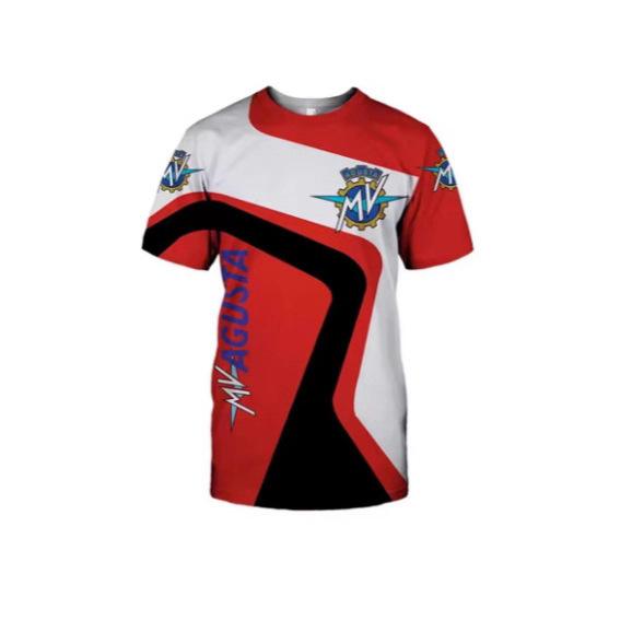 New MV Agusta T-Shirt Motorcycle Racing 3D Printed Men's Sports Casual Fashion Oversized O-Neck T
