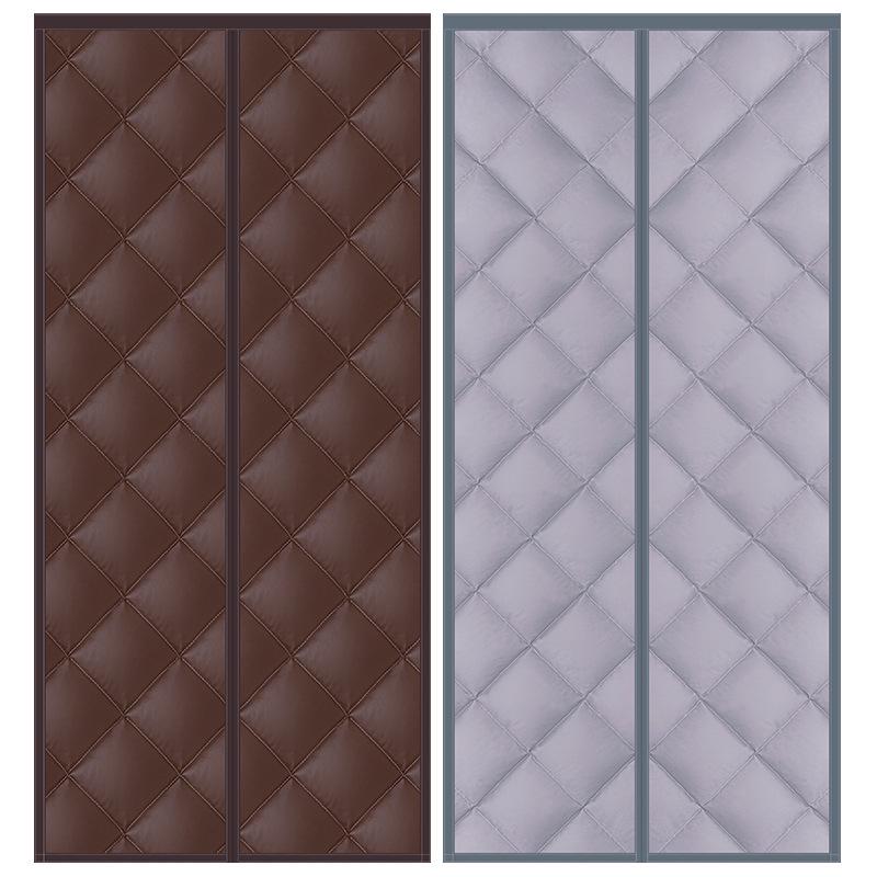 Förtjockad Vinter Bomulls Dörrgardin: Isolerad, Vindtät, Ljudisolerad, Självhäftande Luftkonditioneringspartition