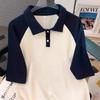 Girls Summer Cotton Polo Shirt Fashionable Short Sleeve T-Shirt For Middle And Big Kids Student Casual Top