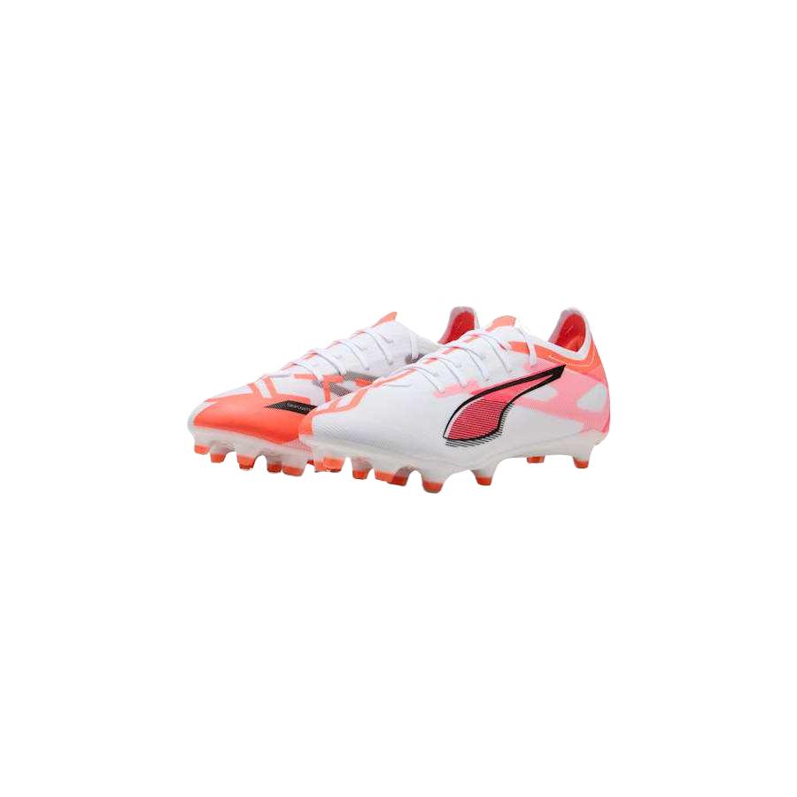 PUMA Ultra 5 Match AG Artificial Ground FG Firm Ground Abrasion Resistant Soccer Shoes Unisex Bright Red 108166-01