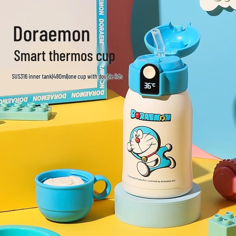 BEDDYBEAR Smart Insulated Kids Bottle with Temperature Display, 480ml