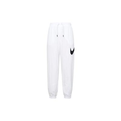 Sportswear Essential Logo Print Mid-Rise Drawstring Joggers Women Bottoms White DM6184-100