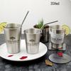 350ml Stainless Steel Mug Silver Double Wall Coffee Tea Wine Milk Beer Tumbler Toothbrush Cup Travel Water Cup Kitchen Drinkware