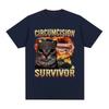 Circumcision Survivor Funny Cat Meme T Shirts Unisex Women Vintage Tshirt Casual Cotton Short Sleeve Oneck Fashion Tee