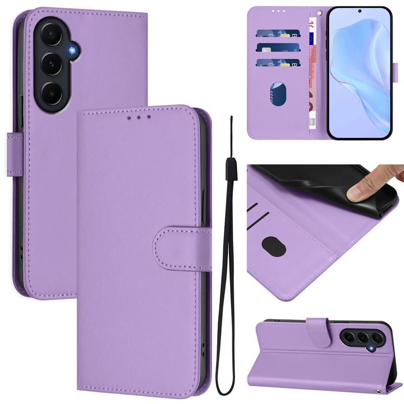 Luxus Flip Lederhülle für Samsung Galaxy M05 M15 M55 M35 5G Klapphülle für Samsung C55 F15 F05 4G Brieftaschentaschen Blumenhüllen