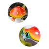 Handcrafts Green Eyed Mushroom Figurine Resins Miniature Ornament for Whimsically Tabletop and Garden Landscape Decors