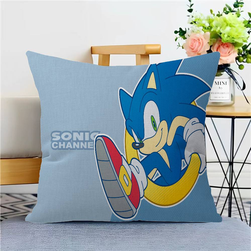 

S-Sonic Ёж Чехол для подушки Полиэстер Подушки для дивана Декоративные наволочки для диванных подушек Домашний декор Наволочка 18x18Inch