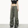 Wide-leg Paratrooper Overalls Men's and Women's Loose Retro Casual Stormpants Summer Thin High Street