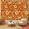 2D Boho Vintage Blumen-Wandteppich für ästhetischen Raumhintergrund & Party