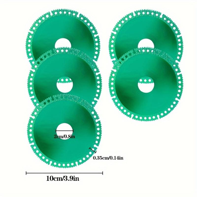 

5 шт. Сверхтонкие 4-дюймовые пильные диски - Многоцелевые, прочные твердосплавные круглые отрезные диски для домашнего DIY и профессионального использования, Небьющиеся, 2.0 5pcs зелёный