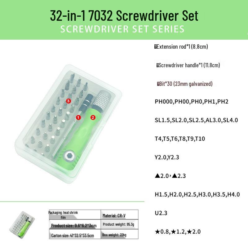 32-in-1 Multifunctional Screwdriver Set for Mobile, Computer, and Household Repairs