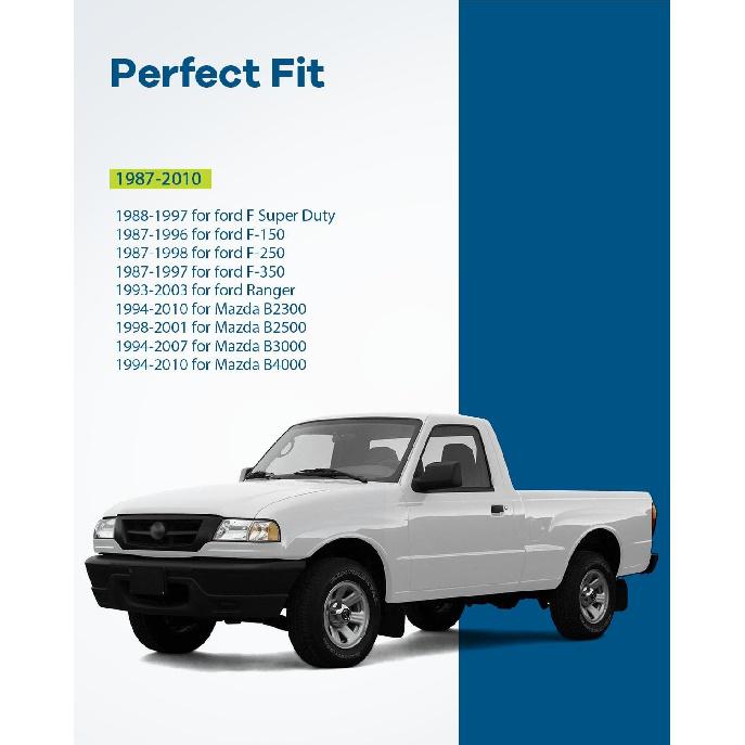 

LUJUNTEC Exterior Tailgate Door Handle Replacement for 1988-1997 for Ford F Super Duty Chrome