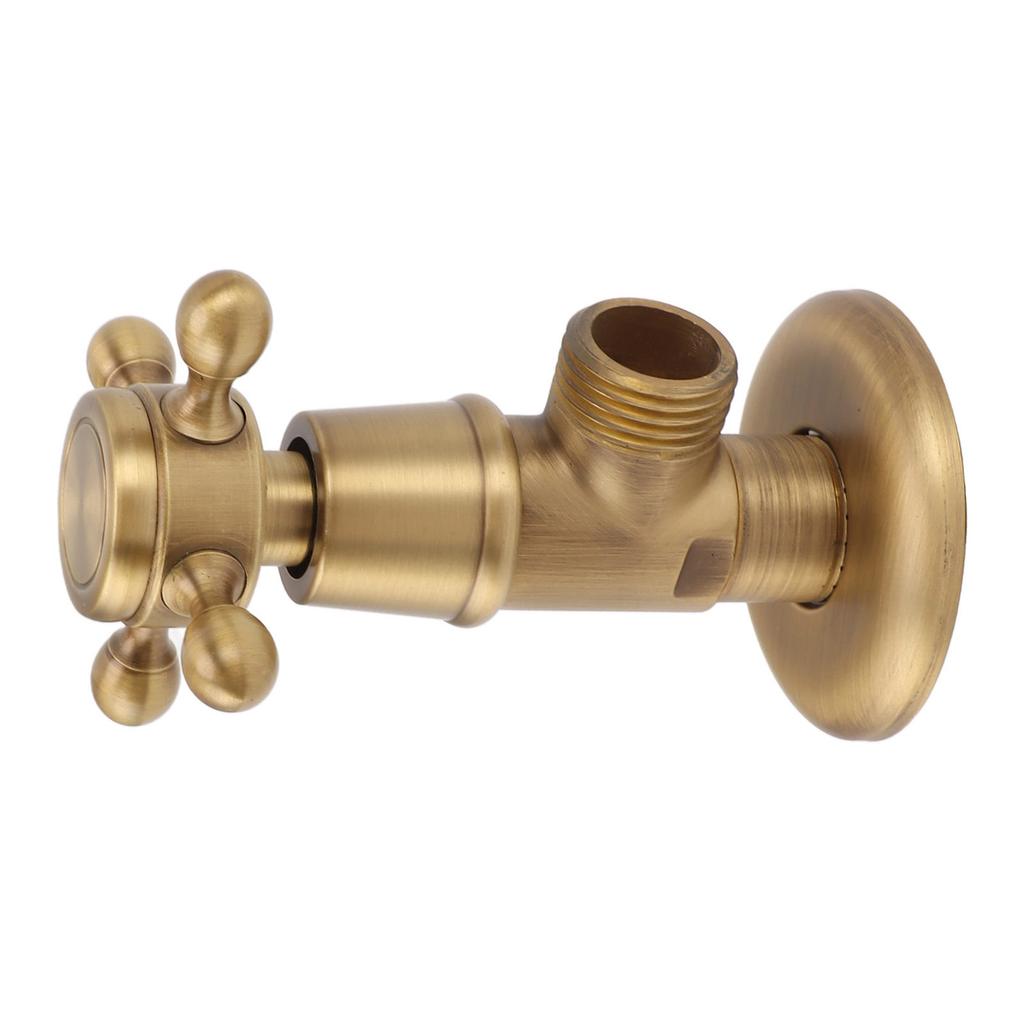 Brass Angle Stop Valve Retro Thickened Cold Hot   Valve Explosion Proof Water Shut Off Valve
