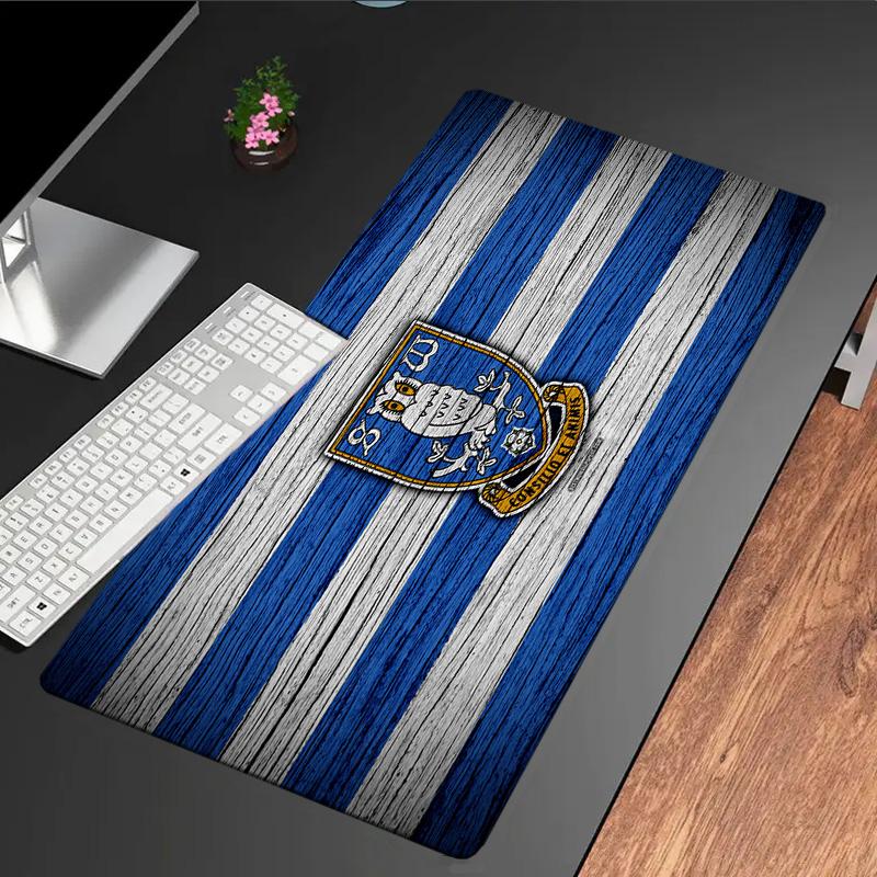 Sheffield Wednesday Crest mouse pad, rubber base, esports desk mat, mouse pad for gamers and office use, gaming desk , easy to clean mat
