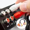 uxcell AV Audio Video Splitter 3 RCA Female Jacks to 6 RCA Female 25cm Composite Video Splitter Adapter Output Cable Cable, Jacks,