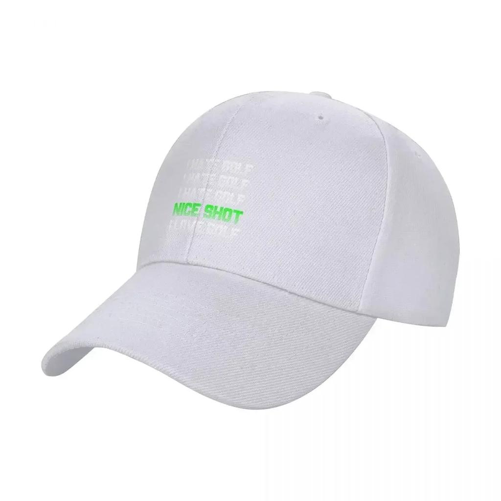 I Hate Golf I Hate Hate Nice Shot Love Baseball Cap Brand Man Cap Fishing Cap GirlS Hats Mens