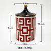 350ML Geometric Aromatherapy Candle Jar with Lid Storage Jar Candy Jar Wedding Birthday Gift Desktop Ornaments Home Decoration