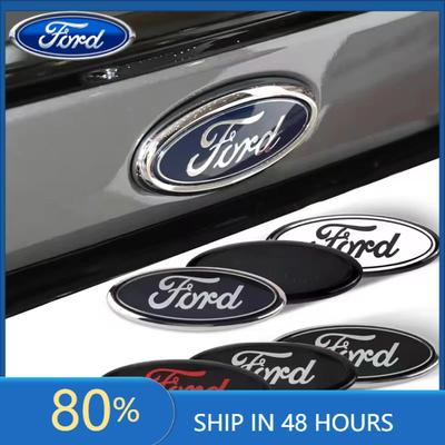 Car Sticker Ford 2025 Hot Car Front Hood Emblem With Pins Trunk Badge For Ford S MAX Ranger Focus Fiesta Mondeo Kuga Mustang Esc